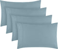Mellanni Pillow Cases Set - 4 PC Iconic Collection Pillowcases - Spa