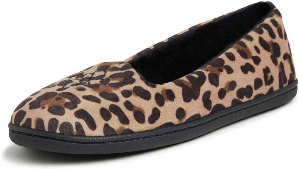Cozy Memory Foam Indoor Ballet Slipper for Women in Wide Widths