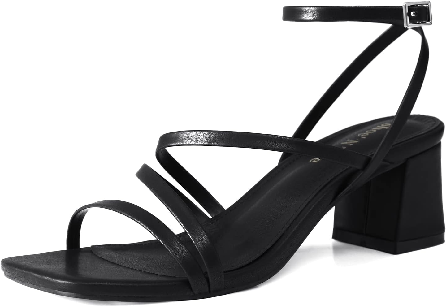 Shoe'N Tale Strappy Heels for Women with Chunky Block Heel