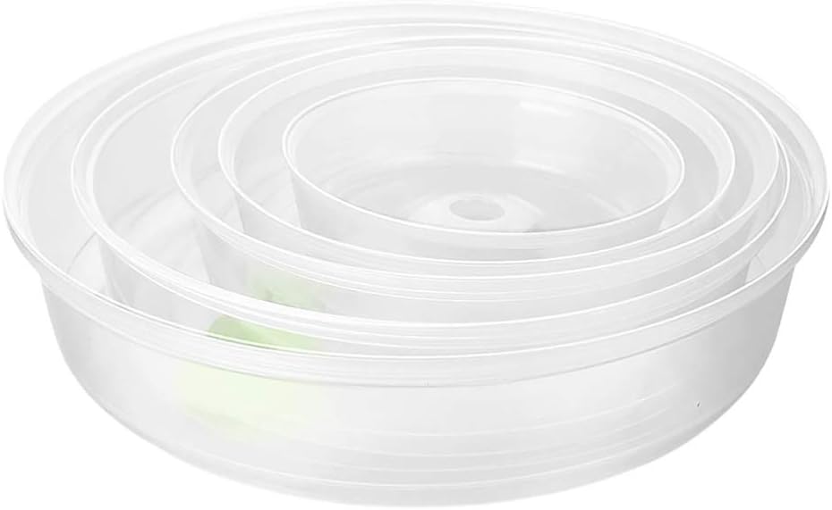 SOLUSTRE 5pcs Oilproof Microwave Food Cover Set - Keep Your Microwave Clean!