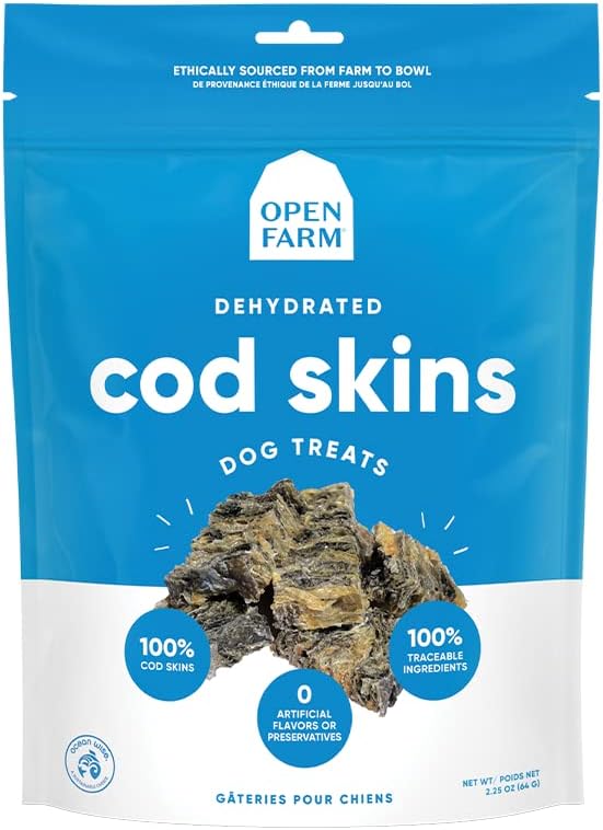 Open Farm Cod Skin Dog Treats - Pure Pacific Fish Goodness!