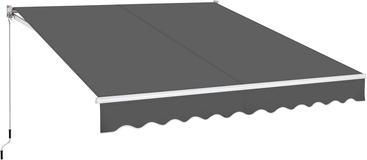 Retractable Sun Shade Awning for Patio and Balcony by Yaheetech