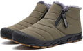 Men Snow Boots Water Resistant High Top Winter Boots - Warm Fuzz Lined