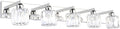 Aipsun Crystal Bathroom Vanity Light 5-Lamp Modern Fixture - Bright
