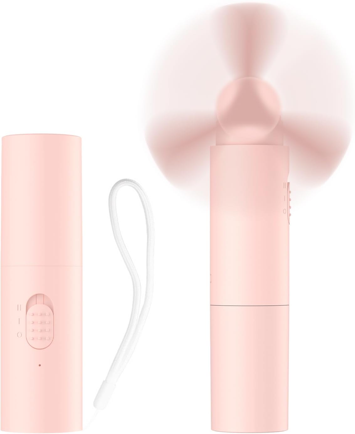 Portable Rechargeable Handheld Mini Fan - 22+Hrs Runtime - Pink