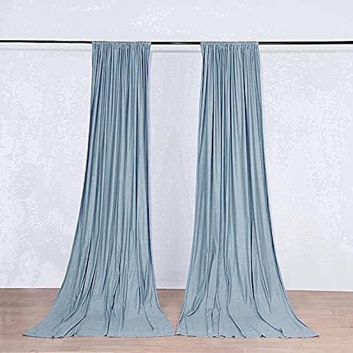 10 ft x 10 ft Dusty Blue Polyester Backdrop for Events and Photos
