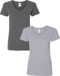 Gildan Women's Heavy Cotton V-Neck T-Shirt, 2-Pack Review
