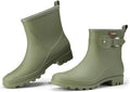 Women's Ankle Rain Boots Waterproof Short Garden Shoes - Comfortable