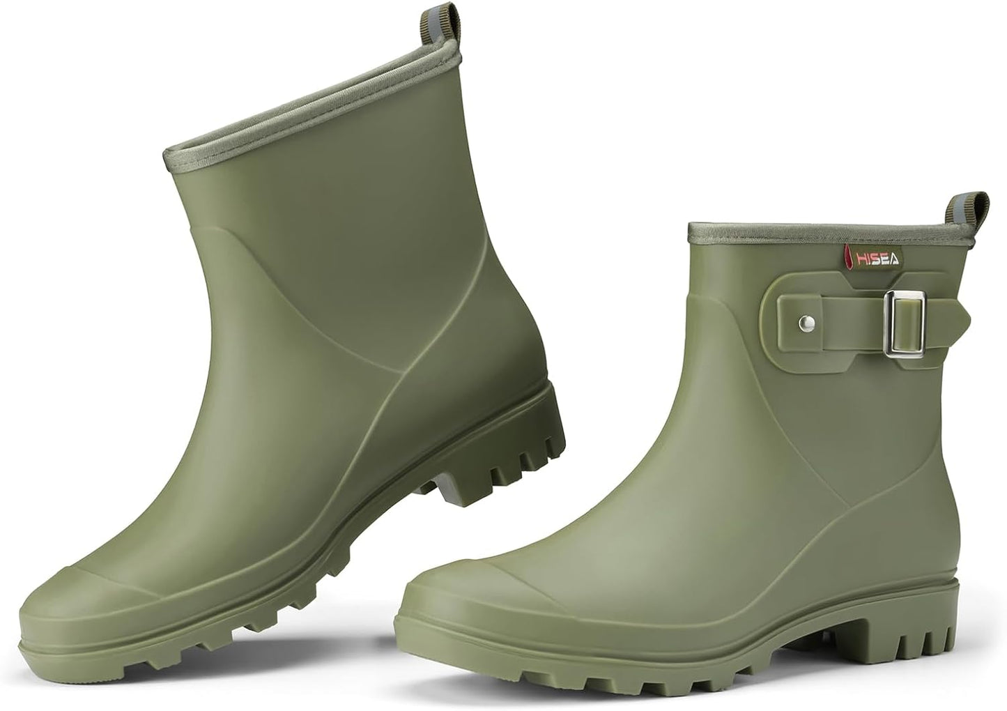 HISEA Women's Waterproof Ankle Rain Boots for All-Day Comfort