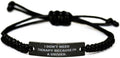 Cute Driver Gifts I Don't Need Therapy Bracelet - Engraved Braided