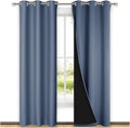 NICETOWN 100% Blackout Curtains 84in Long - Real Light Blocking