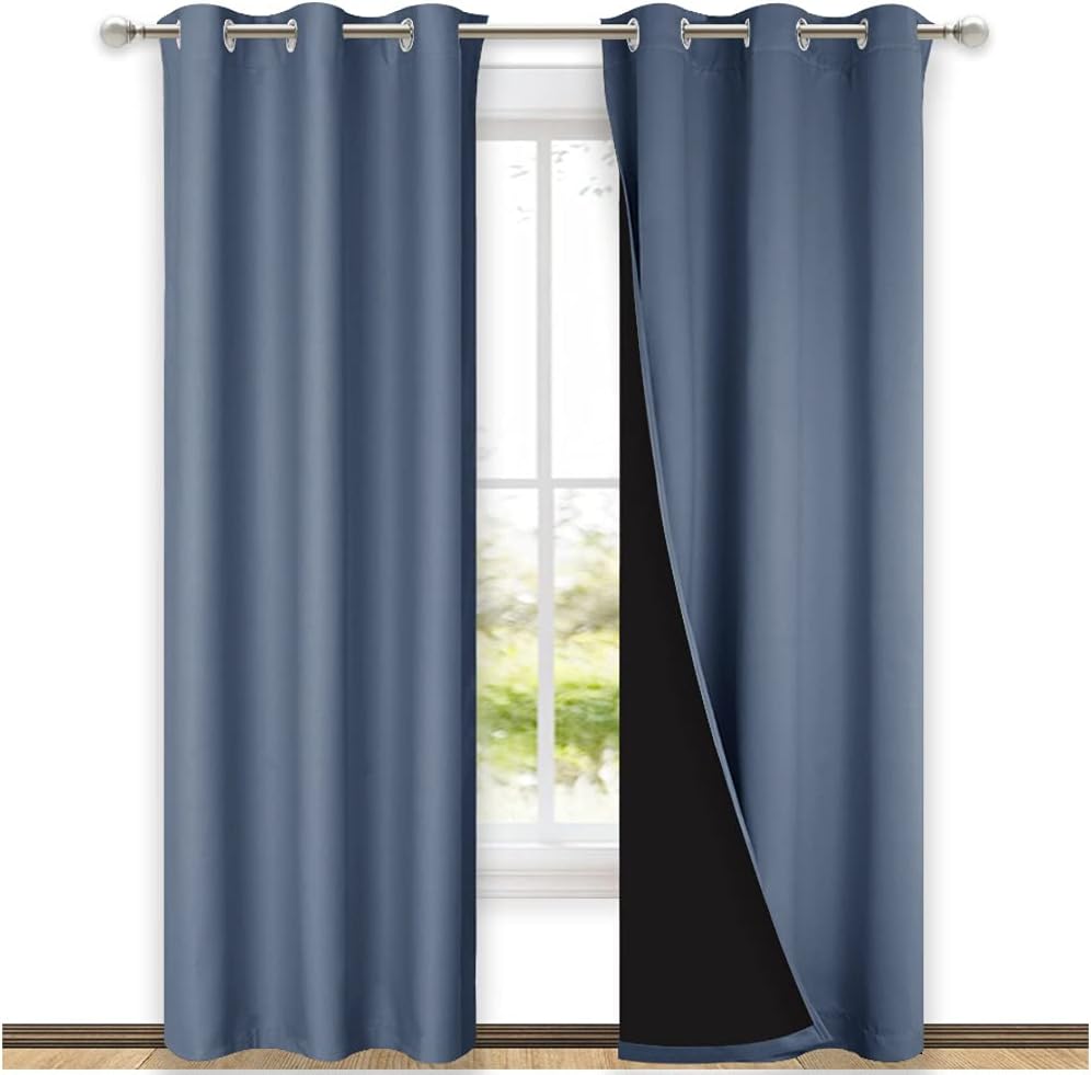 Blackout Curtains for Energy Efficiency and Noise Reduction 84in