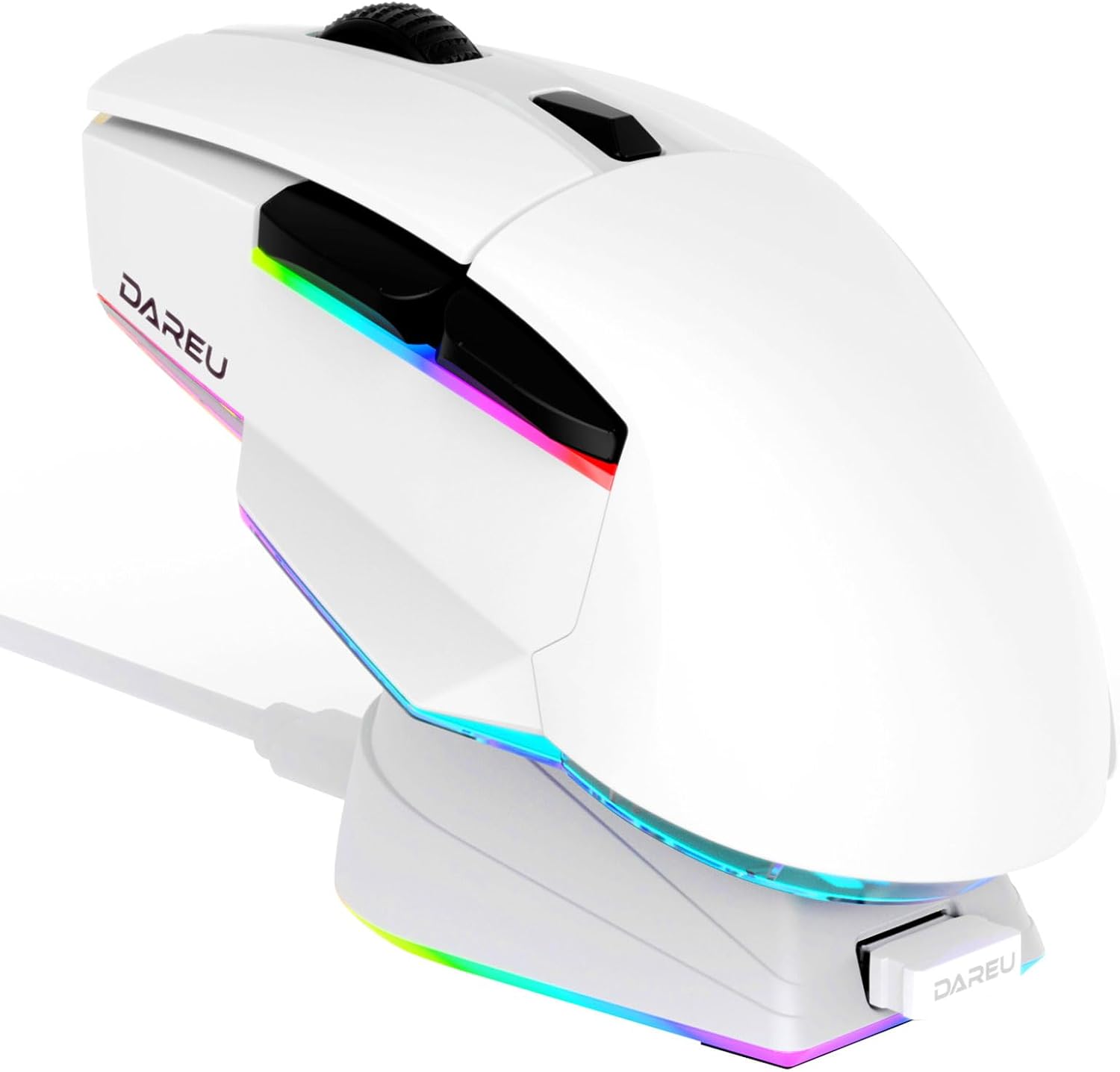 DAREU A955 Wireless Gaming Mouse with RGB Charging Dock