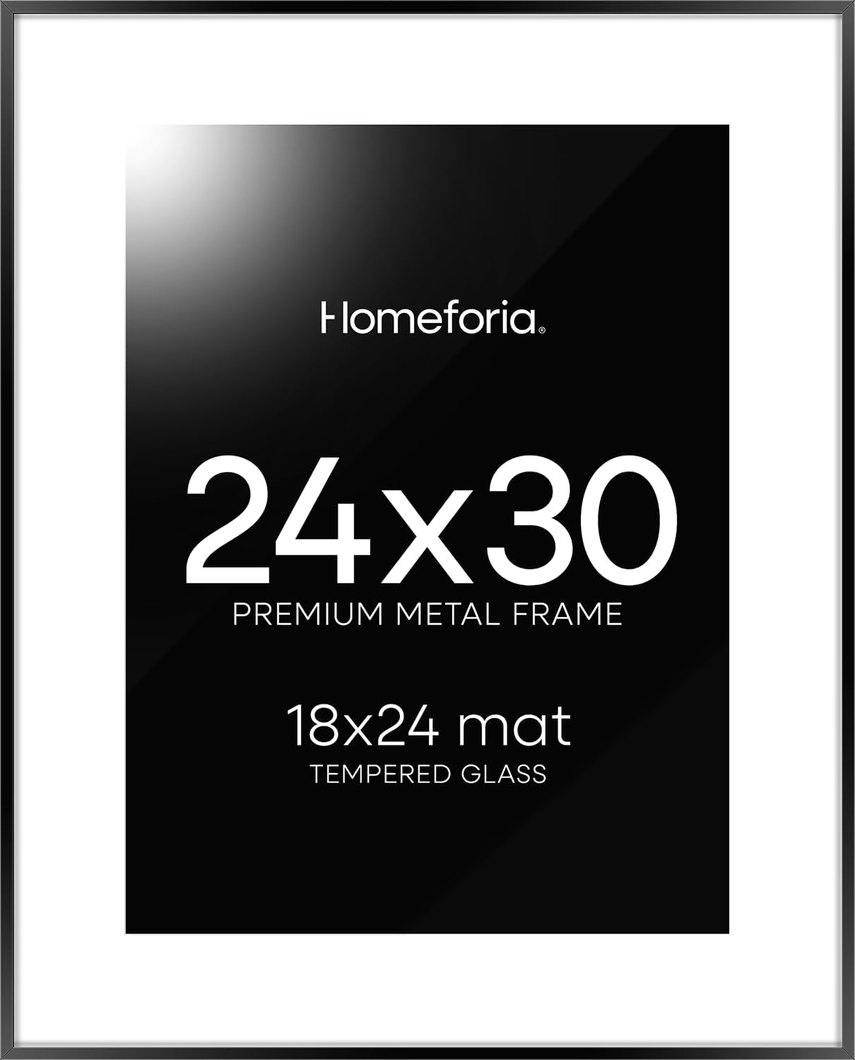 Homeforia 24x30 Poster Frame Black for Modern Interiors