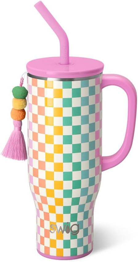 Swig Life 30oz Mega Mug: Insulated Tumbler with Handle & Straw