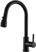 GIMILI Black Kitchen Faucet with Pull Down Sprayer - Easy Install