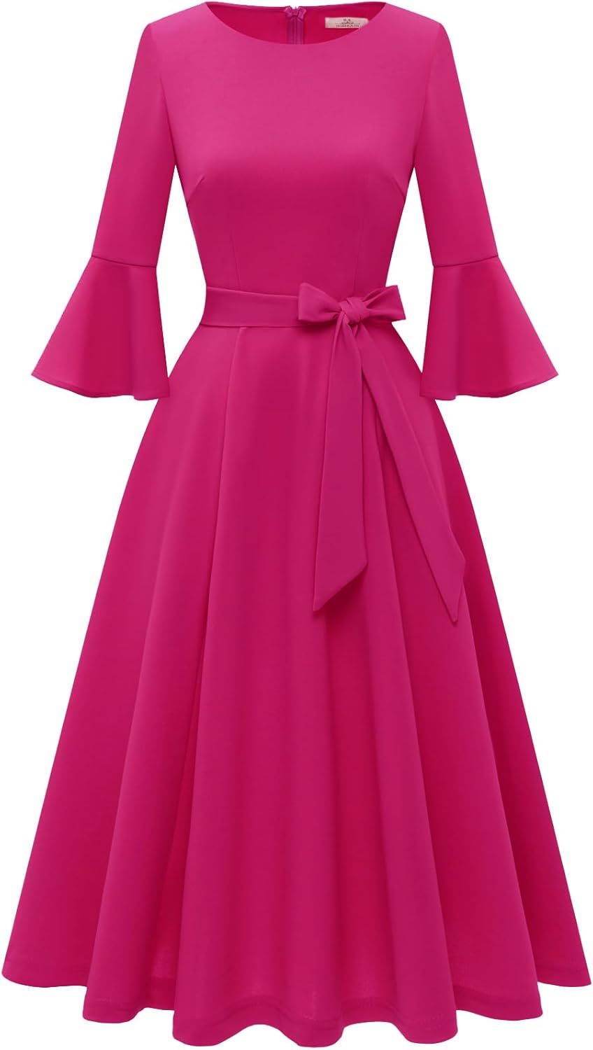 HomRain Women's Vintage Evening Dress for Weddings and Parties