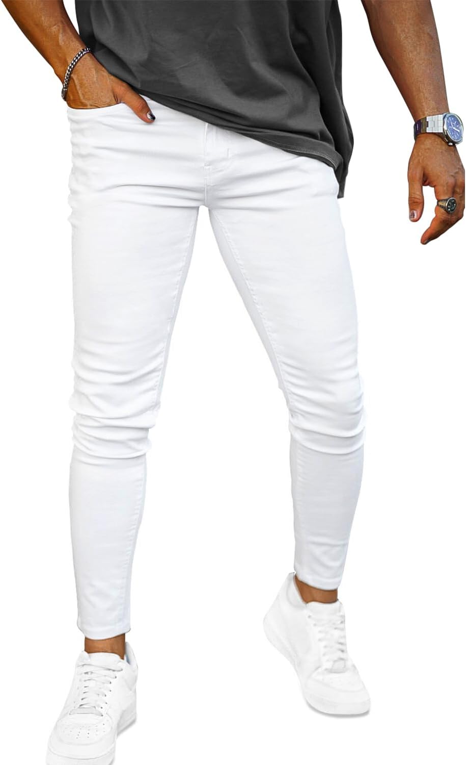 GINGTTO Men's Ripped Jeans for Ultimate Comfort and Style