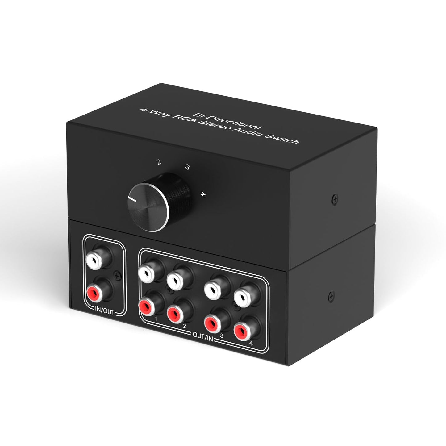 4-Way Stereo Audio Selector for Blu-ray and DVD Players
