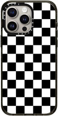 CASETiFY Impact iPhone 15 Pro Max Case - Checkerboard Clear Black