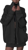 EXLURA Women 2 Piece Fall Lounge Set Zip Sweatshirt and Skort