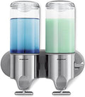 Wall Mount Pumps Twin 15 fl. oz. Shampoo & Soap Dispenser - Stainless