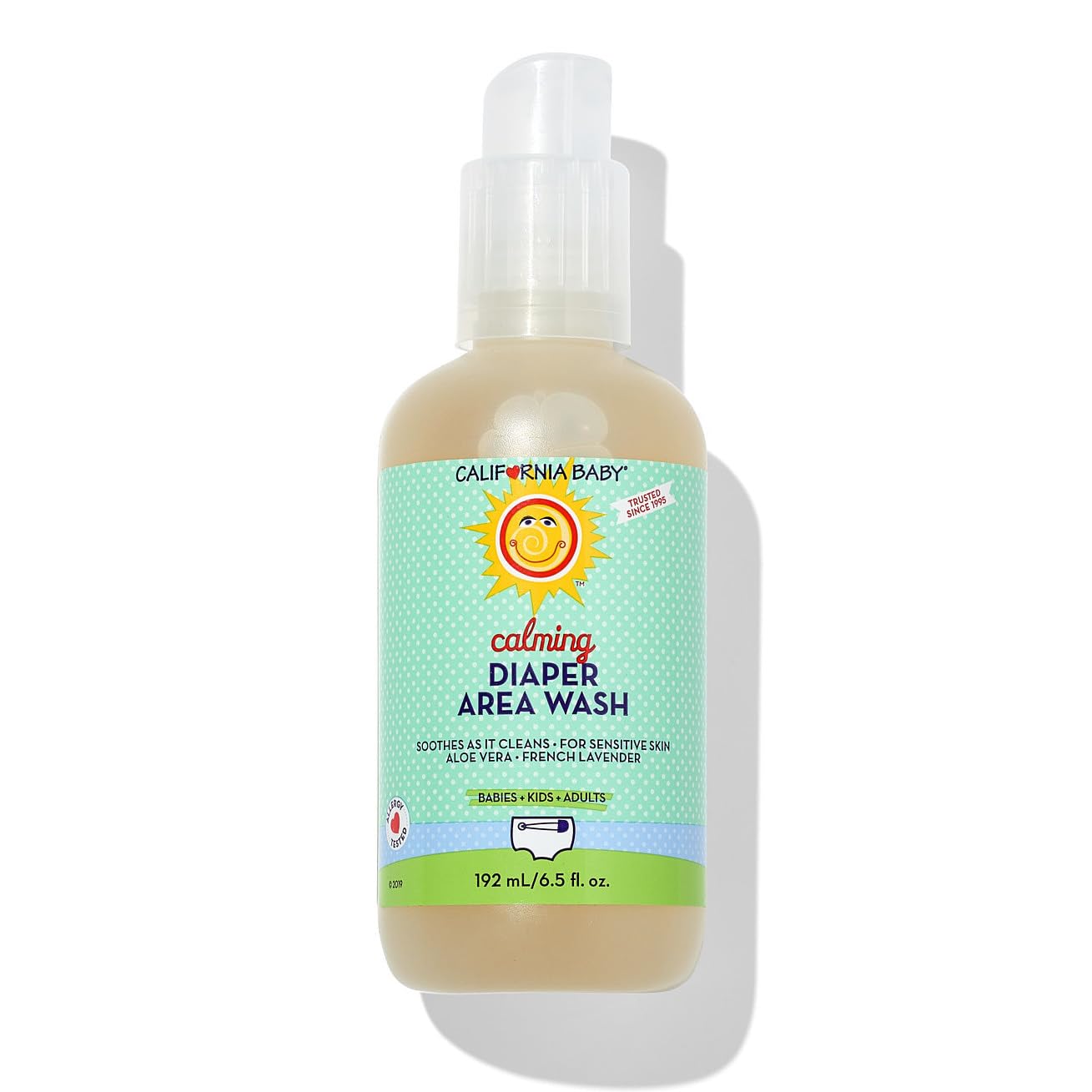 California Baby Diaper Wipe Spray | Gentle Cleansing | Calendula + Aloe | Lavender Scent
