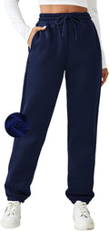 PINSPARK Women's Fleece Lined Sweatpants Winter Joggers - Warm