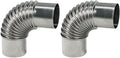 Firehiking Stainless Steel 90 Flue Elbow Set