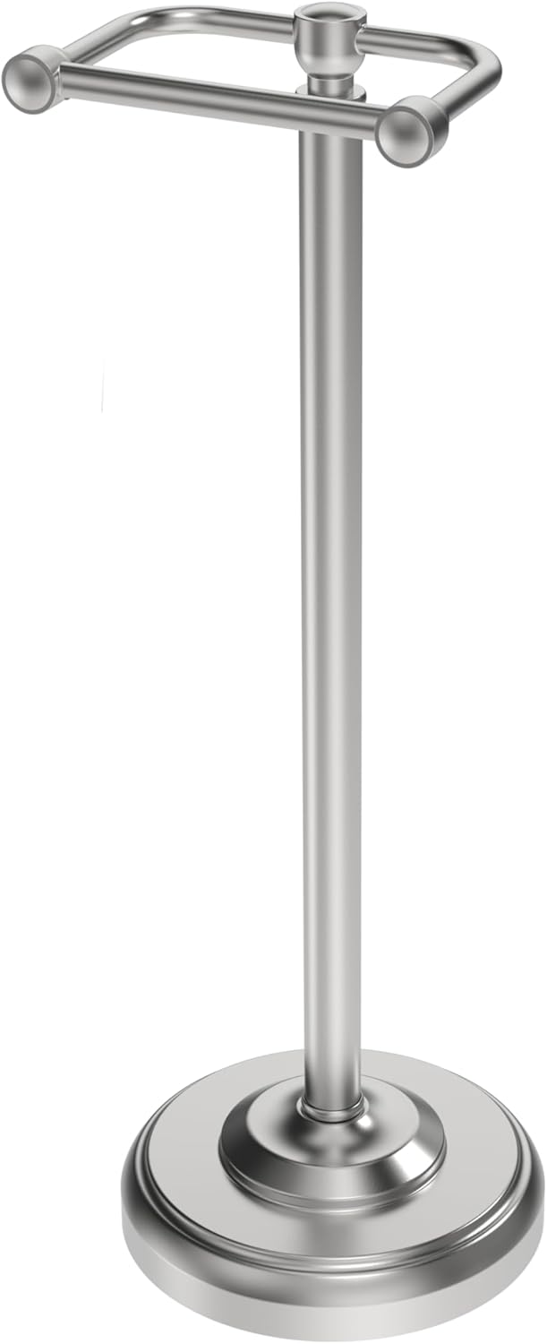 Toilet Paper Holder Stand with Pivoting Design for Stability