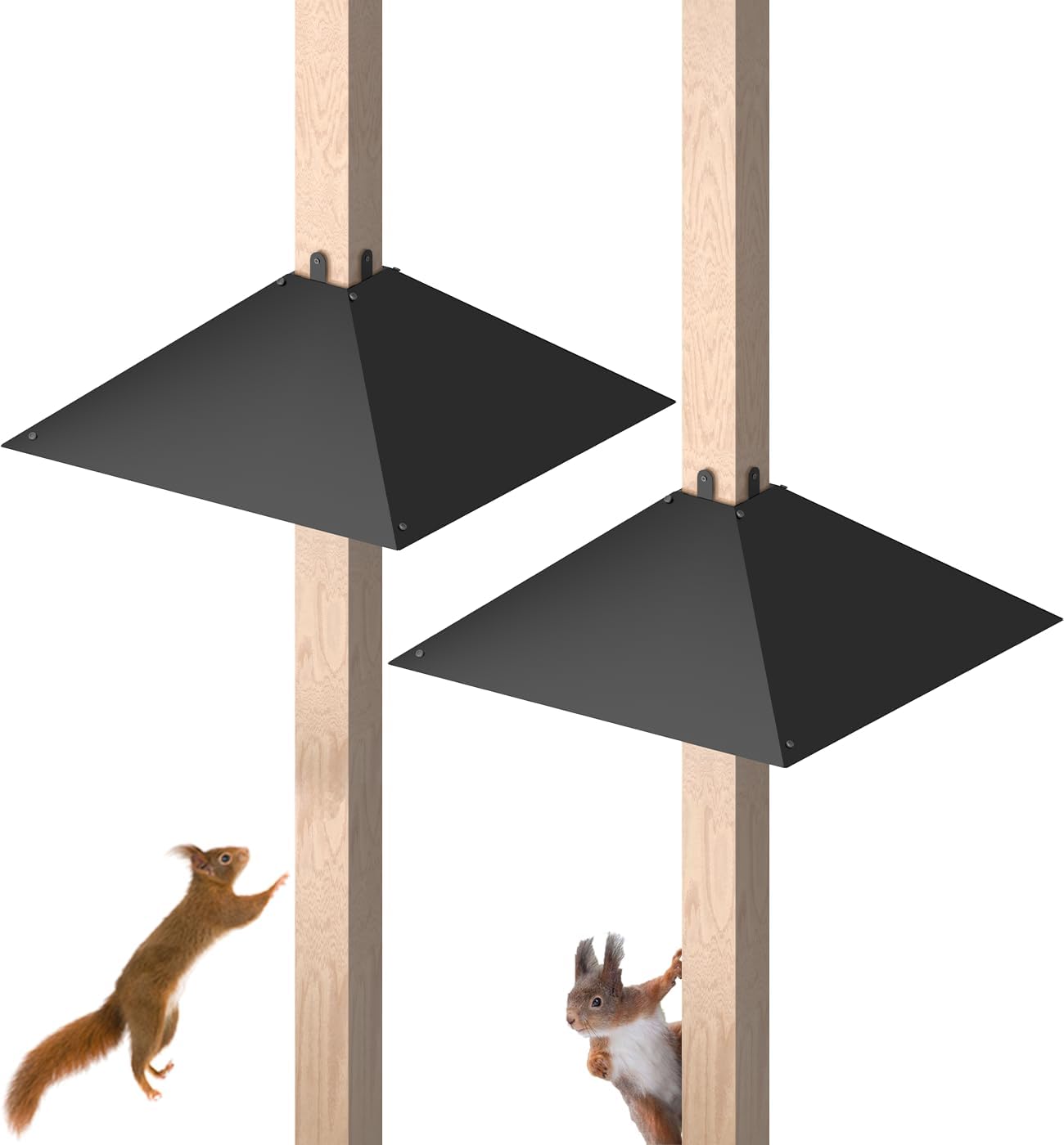 Metal Squirrel Baffle for 4x4 Post - Squirrel Proof Guard