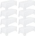 8 Pack White Tablecloth 60 x 102 in Rectangle Tablecloths - Event