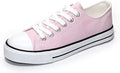 Womens Canvas Sneakers Low Top Lace Up Casual - Comfortable Walking