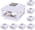 Solar Post Cap Lights Fits 4x4 & 5x5 Posts - Modern LED 8 Pack