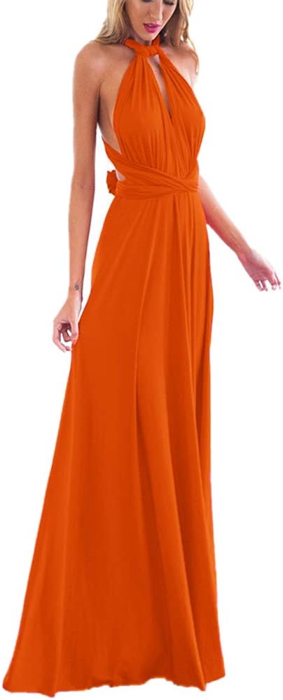 Women Transformer Evening Long Prom Dress Multi-Way Wrap Gown