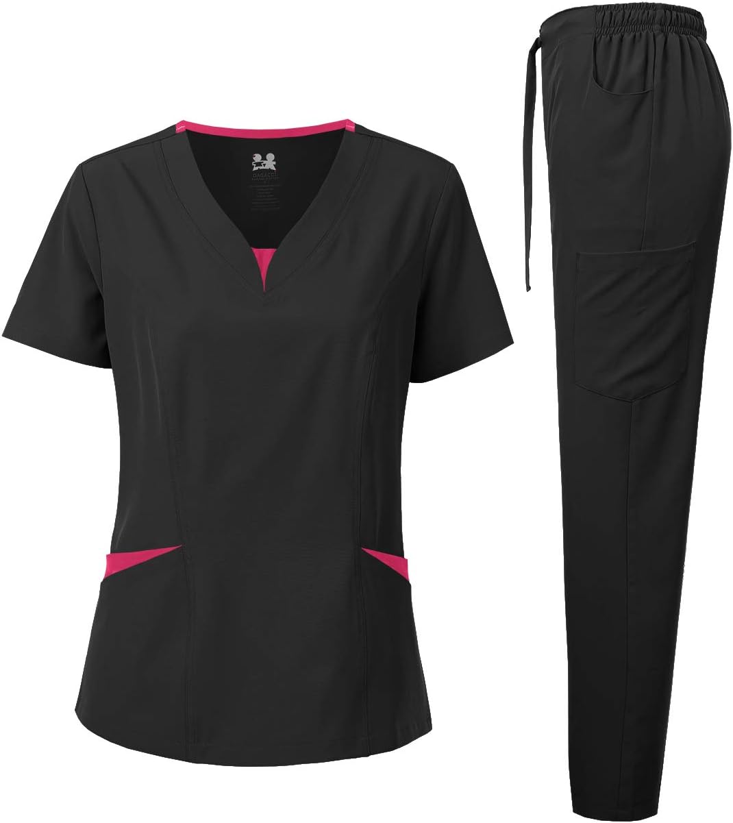 Dagacci Scrubs for Women Set - 4-Way Stretch Comfort Fit