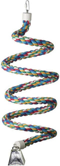 Bungee Bird Toy for Large Birds - Colorful Perch for Playtime