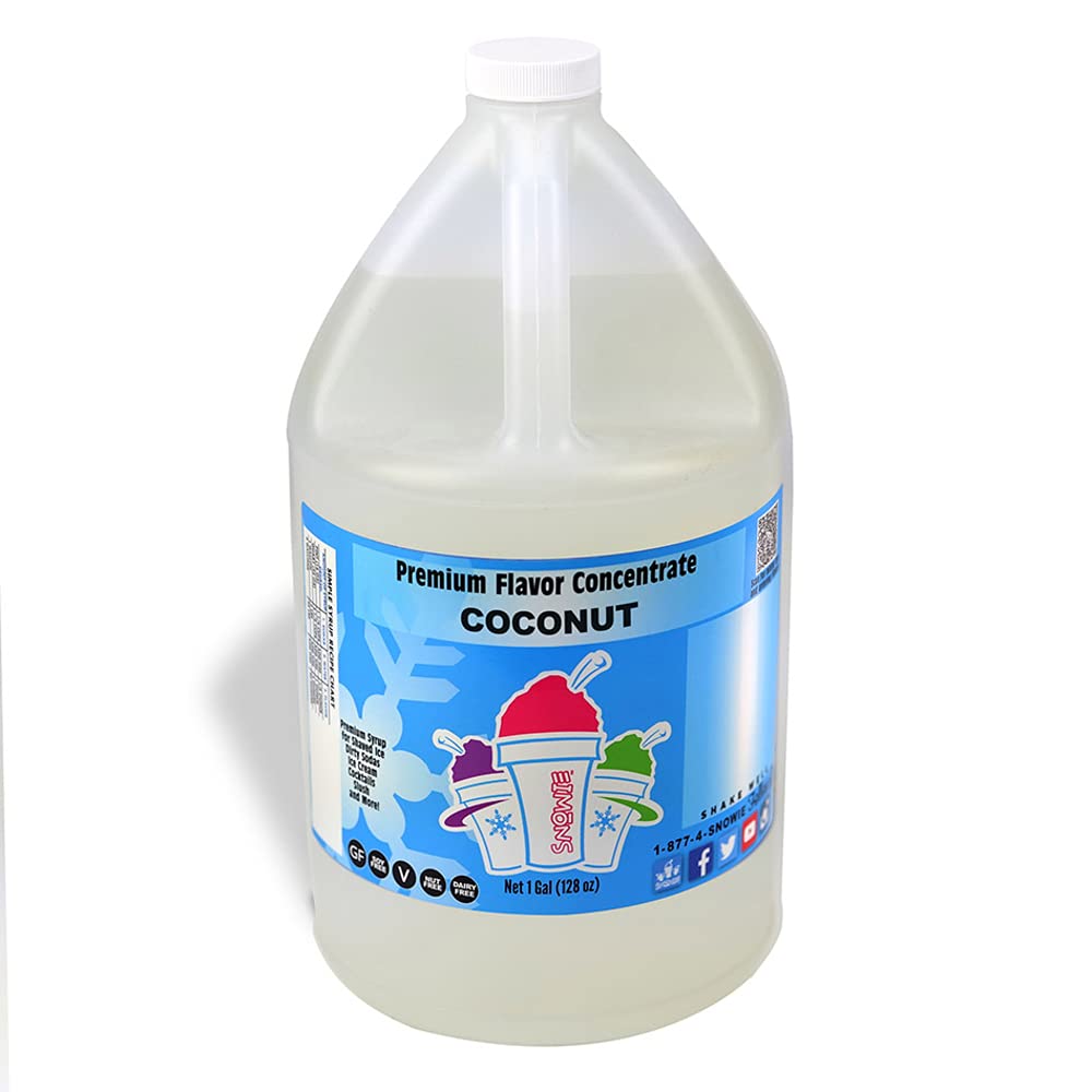 Snowie Shaved Ice Coconut Flavor Concentrate - Gallon Size
