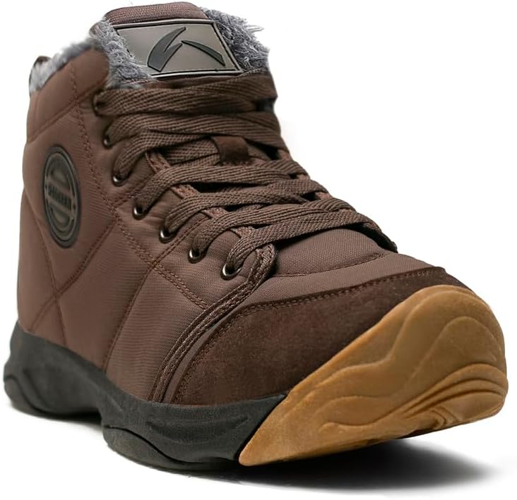 UPSOLO Mens Winter Trekking Snow Boots for Cold Weather Comfort