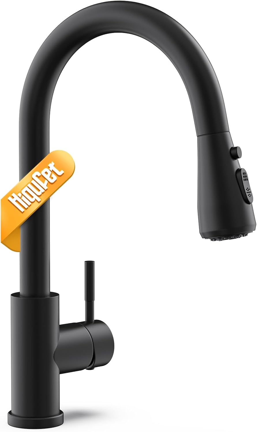 Black Kitchen Faucet with Pull Down Sprayer for Easy Cleaning