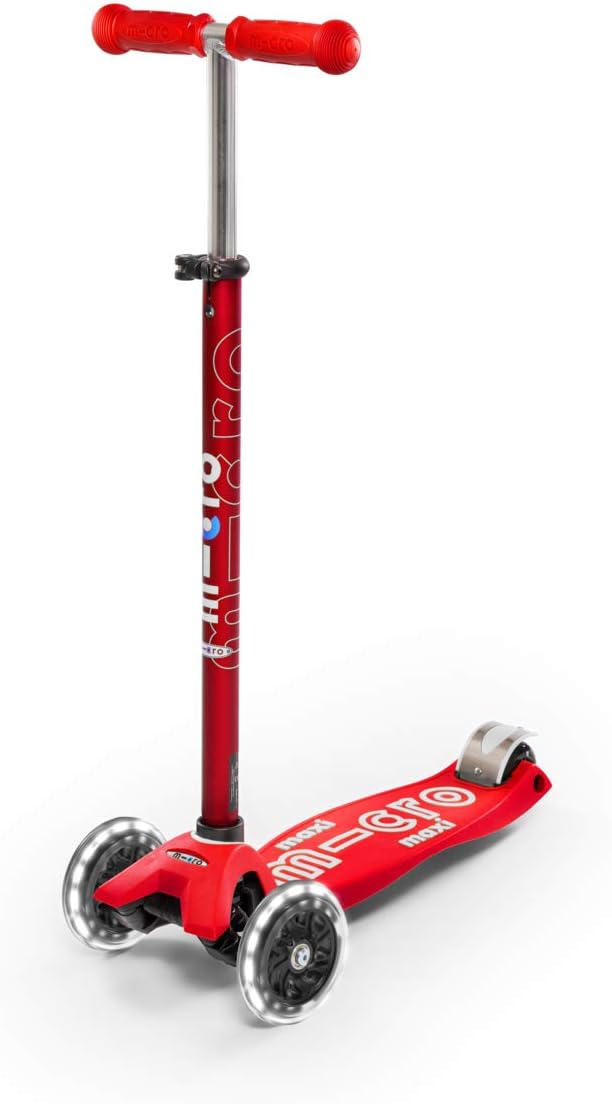 Micro Kickboard Maxi Deluxe LED Scooter for Kids Ages 5-12