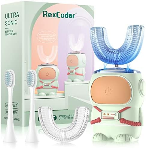Ultrasonic Kid's U-Shaped Electric Toothbrush for Ages 6-12