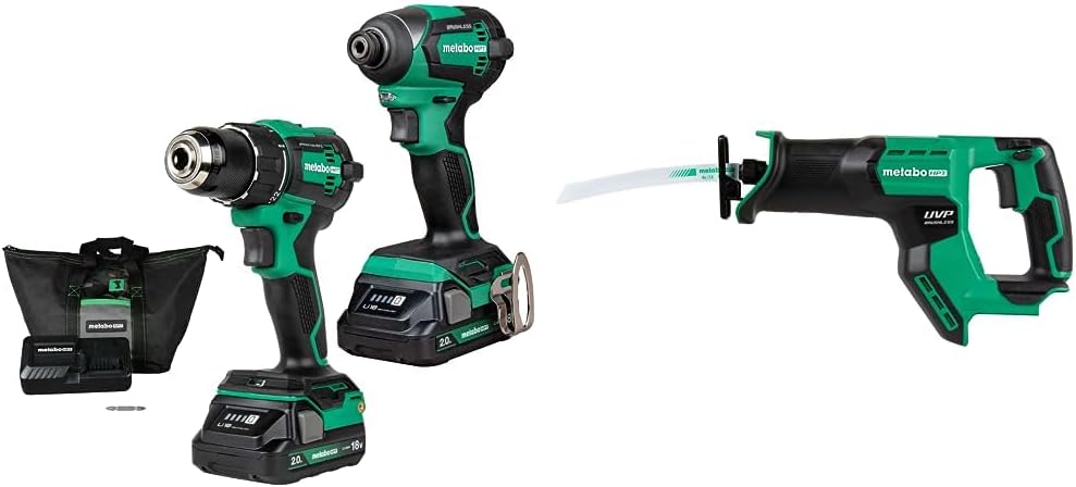 Metabo HPT 18V MultiVolt Cordless Drill & Impact Driver Combo