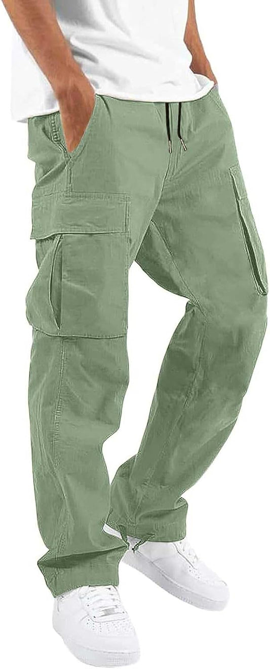 HUNGSON Mens Cargo Pants for Casual Hiking and Daily Wear