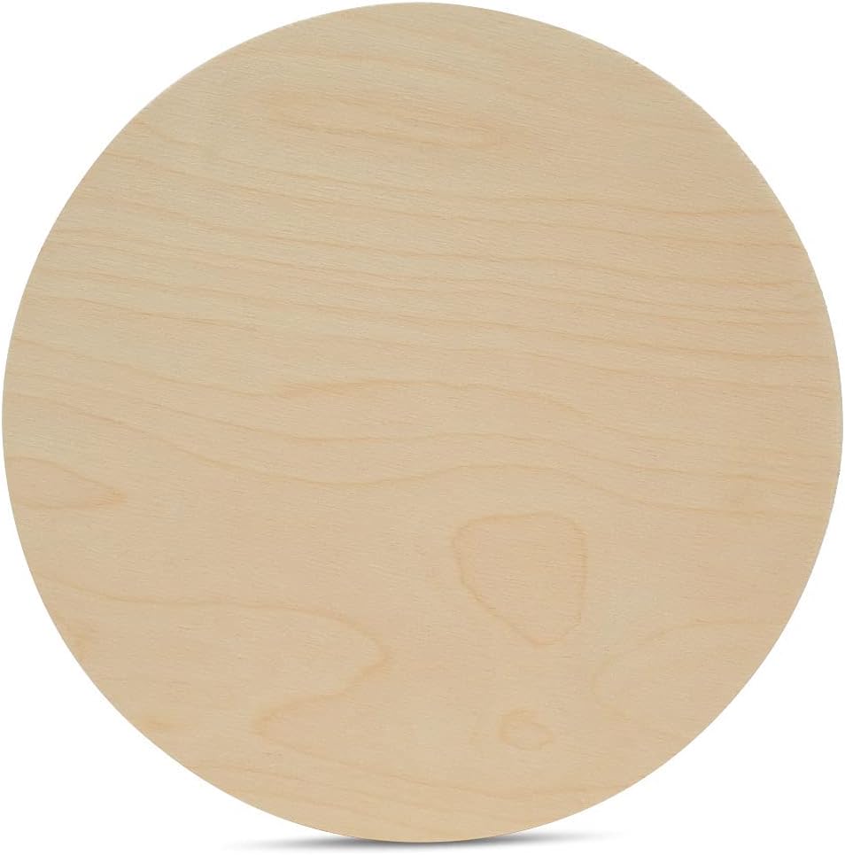 30 Inch Birch Plywood Discs for Crafts - Pack of 5 Unfinished