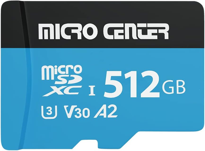 INLAND 512GB A2 MicroSDXC Card - 4K UHD for Devices