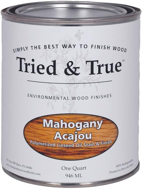 Mahogany Stain & Finish for Wood Projects - Natural Oil Blend