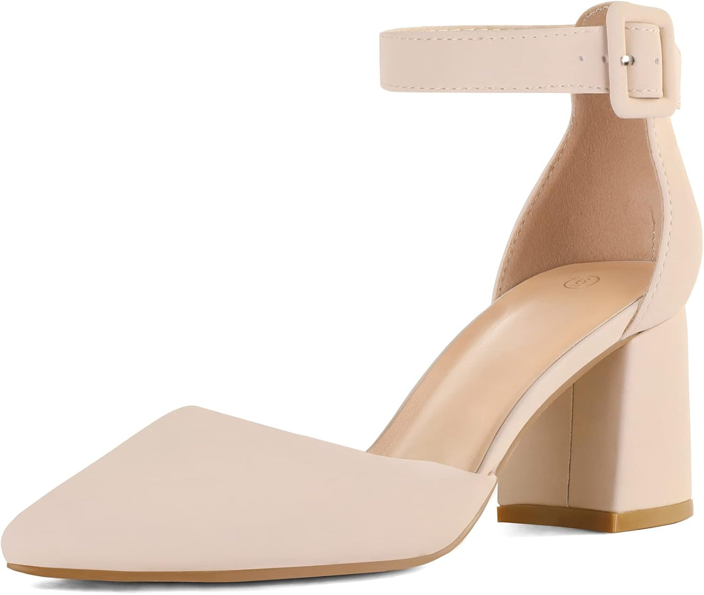 mysoft Women's Pointed Toe Low Chunky Heels for Any Occasion