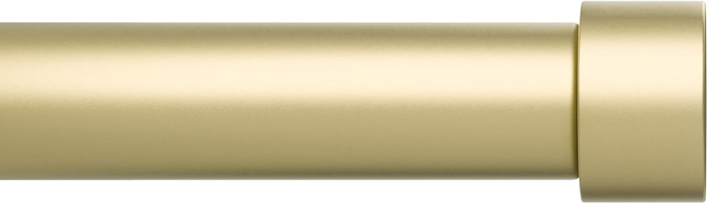 Umbra Cappa Curtain Rod Set - Stylish 66-120 inch Gold Finish