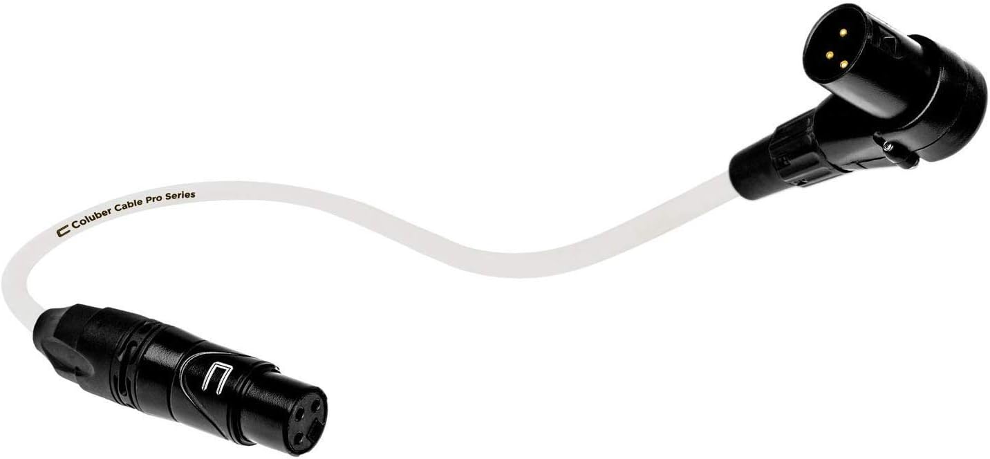 Balanced XLR Cable Right Angle Male to Straight Female 200 Feet